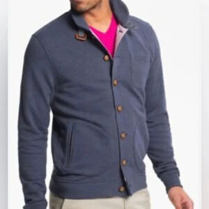 Ted Baker London Folded Button Front Knit Cardigan Men's Sz 6 US -2XL 44 Wine